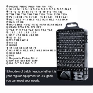 Alternative view of 135 in 1 Screwdriver Set Hand Tool Set Phone Computer Repair Tool Kit Mini Magnetic Screwdriver Bit Precision Screwdriver Set