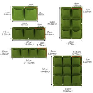 Alternative view of Pockets Wall Hanging Planting Bags Green