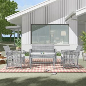 Alternative view of Outdoor Furniture Rattan Chair Table Terrace