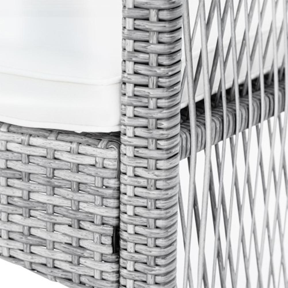 4 IN 1 Outdoor Furniture Set Rattan Chair Table - Image 3