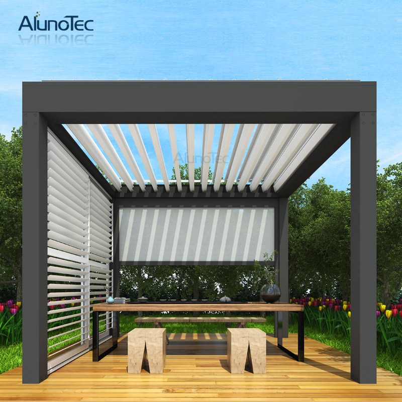 Outdoor Motorized Aluminum Pergola Louver - Image 2