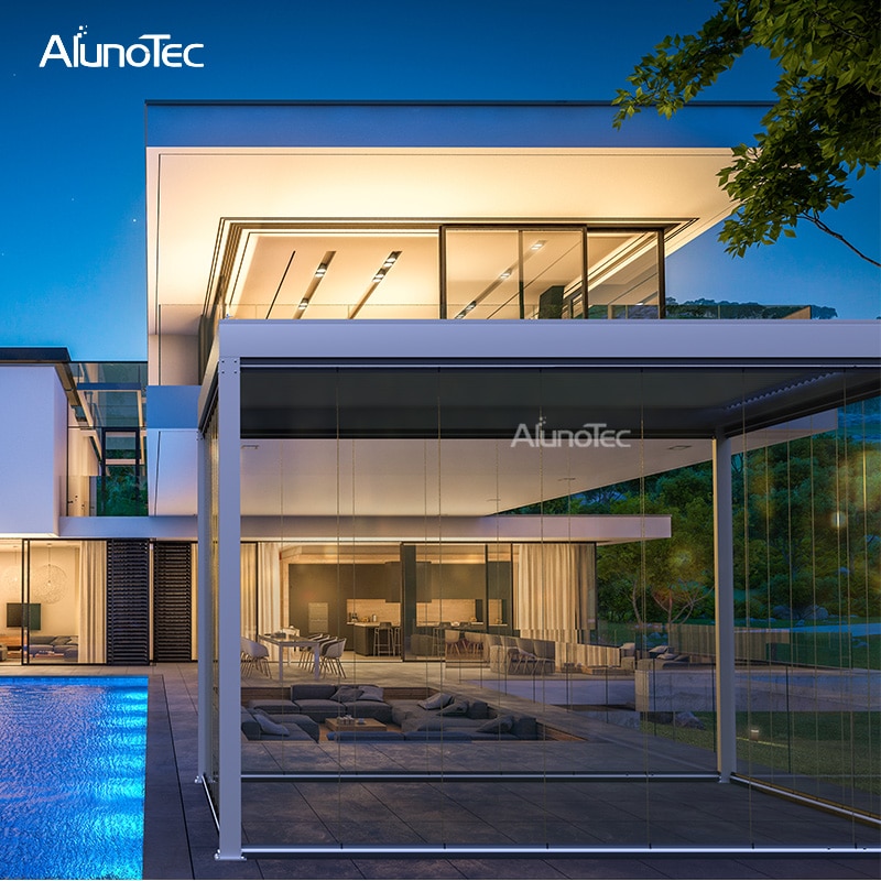 Outdoor Motorized Aluminum Pergola Louver - Image 3