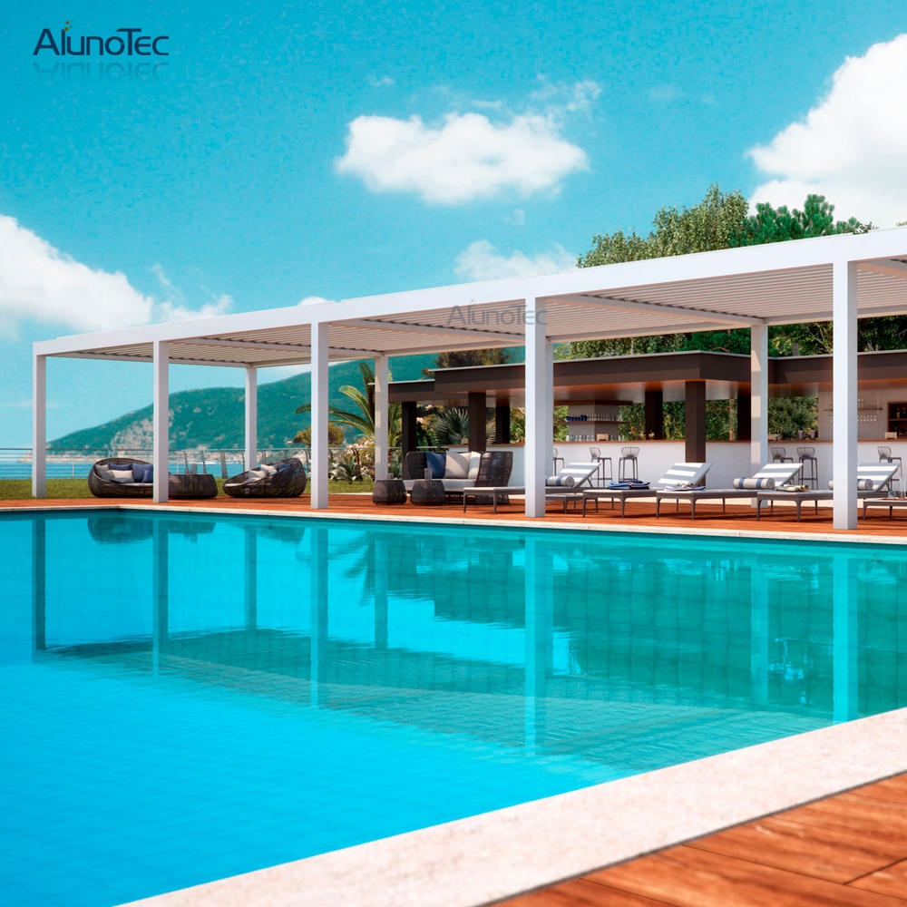 Outdoor Motorized Aluminum Pergola Louver - Image 4