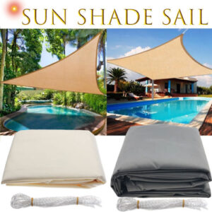 Waterproof Sun Shelter Triangle Sunshade Protection Outdoor Canopy Garden Patio Pool Shade Sail Awning Camping Shade Cloth Large