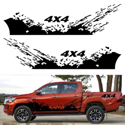 Car sticker 4 x4 cross-country graphics vinyl decals for mitsubishi L200 Toyota Hilux Tundra dodge ram NAVARA truck accessories