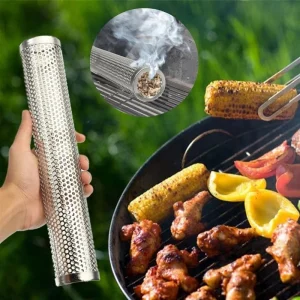 15/30cm Square Round Hexagon BBQ Grill Hot Cold Smoking Mesh Tube Smoke Generator Stainless Pellet Smoker